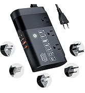 DOACE 220v to 110v Voltage Converter for European Travel: Max 500W Pure Sine Wave Voltage Convert...