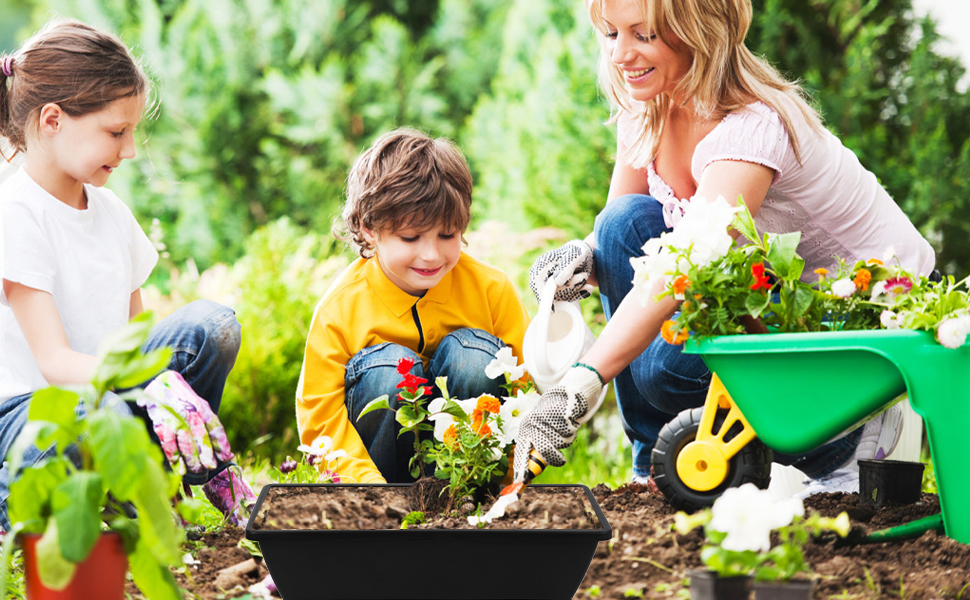 8pcs Window Box Planter,17 Inches Flower Window Boxes,Rectangle Planters Box with