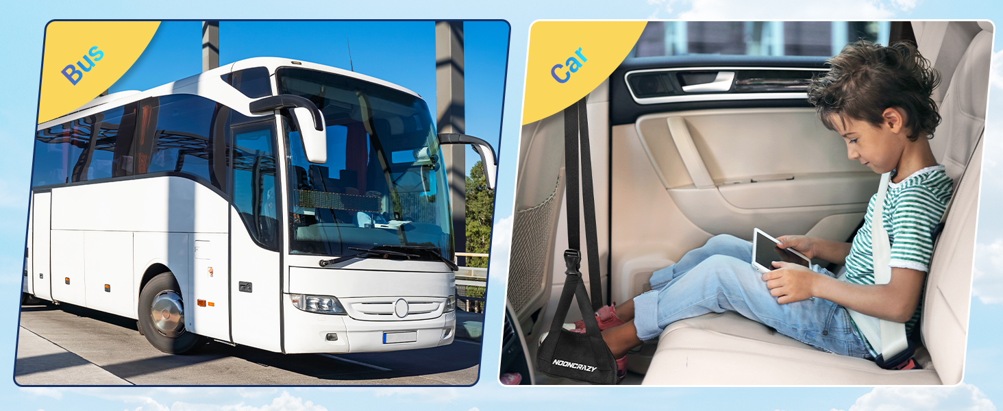 foot sling for airplane travel