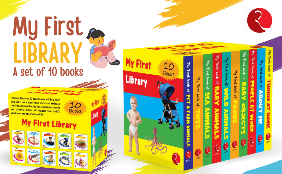 My First Library books for kids Set of 10 Books Box set Kids
