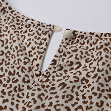 Unique back keyhole button design shows a little sexy.