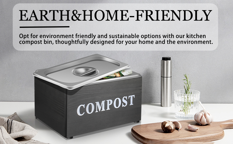 Compost Bin for Kitchen Counter,Countertop Compost Bin