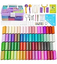 Amazon.com: Polymer Clay 72 Colors, Modeling Clay for Kid