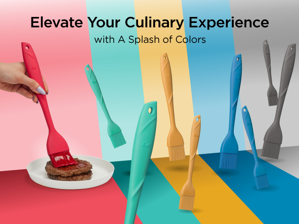 utensils barbecue cake rubber paint meat marinating grilling set safe glaze grade nylon 