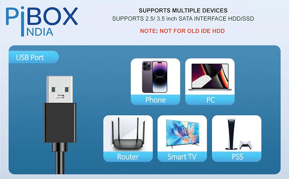 PiBOX Sata to usb - easy to use 3