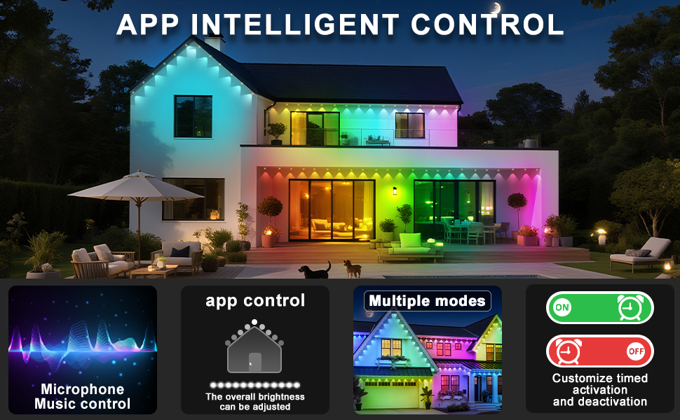 permanent outdoor lights eave lights