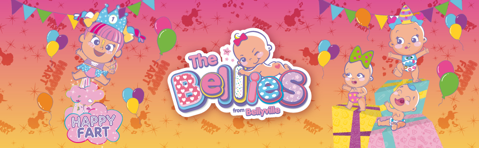 Die Bellies von Bellieville Mini Bellie Happy Fart, Baby