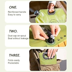 folding water storage bag pouch