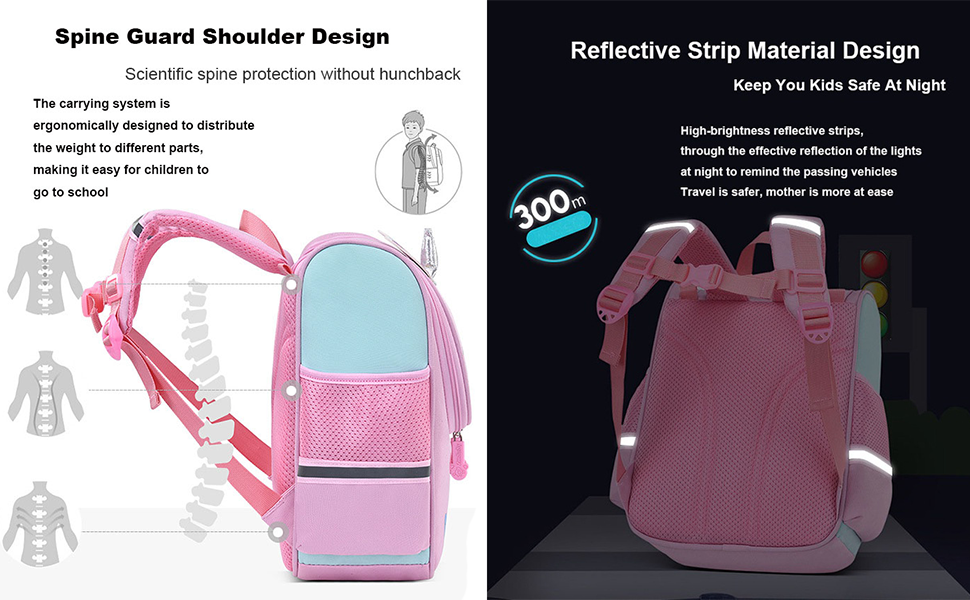 Sac à Dos pour Enfant, Garcon Sac école Fille Cartable pour Quotidien et Voyage Sac a Dos