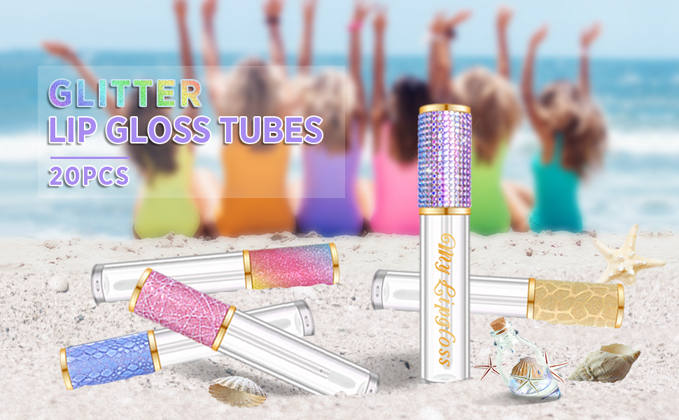 glitter lip gloss tube