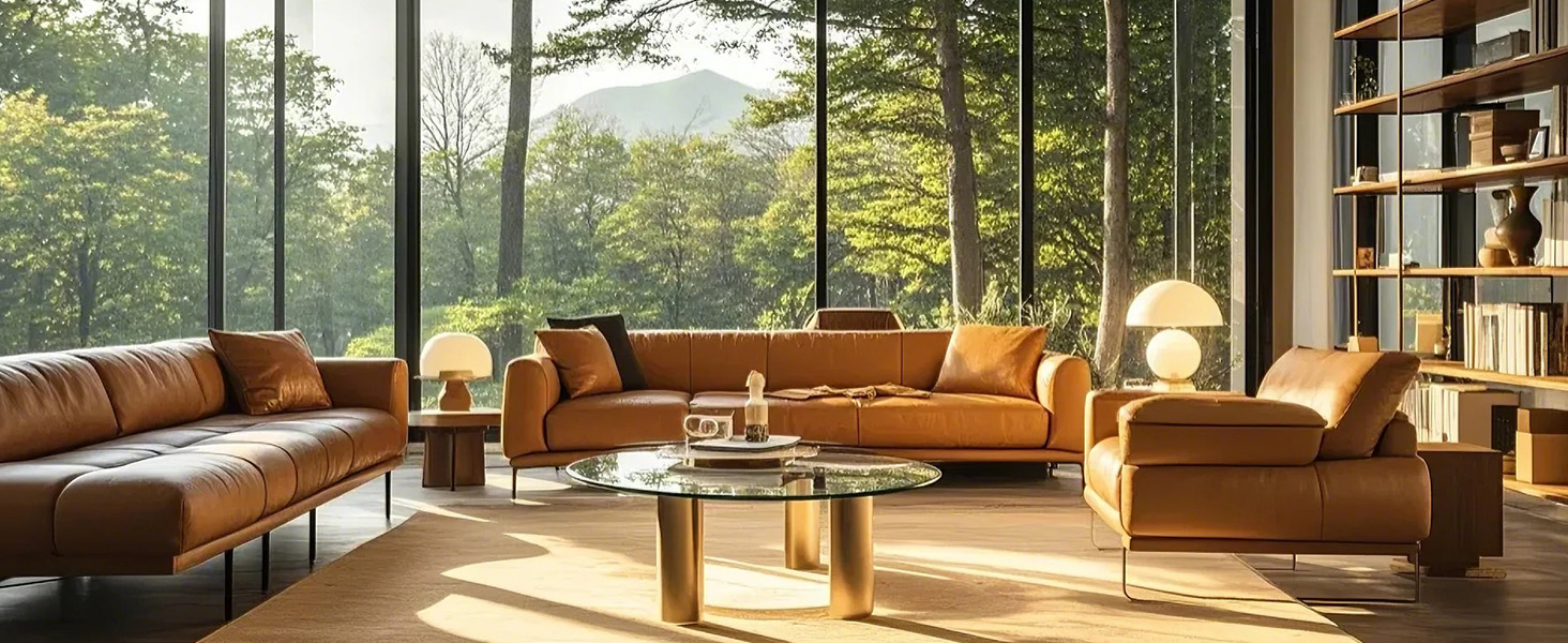 JUFU Round Glass Table Top,24" Inch Glass Table Top with