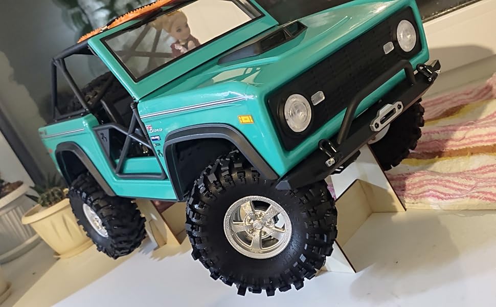 WLYEJEA 4PCS 1.9 RC Rubber Tires 118mm/45mm Soft RC Crawler Tires with