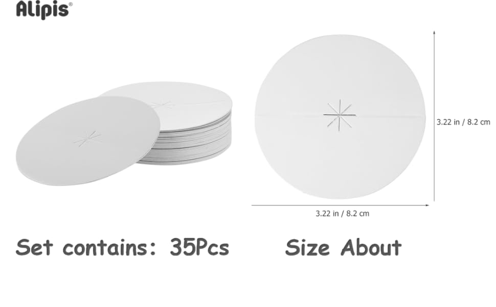 Alipis 35Pcs Candles Drip Protectors, Aluminized Paper Candle Holder