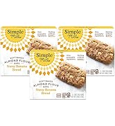 Simple Mills Almond Flour Snack Bars, Nutty Banana Bread - Gluten Free, Made with Organic Coconut...