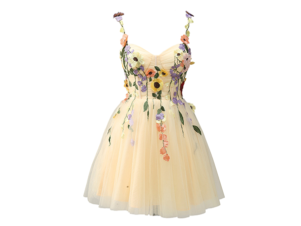 【M me eme】Flower tulle mini onepiece mmeeme Flower tulle mini onepiece - メルカリ