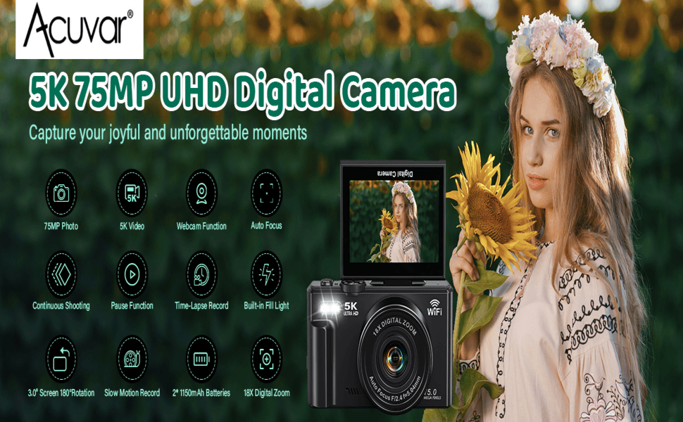 Amazon.com : 5K Digital Camera for Photography & Video