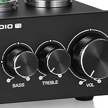 ±10dB Treble & Bass Tone Controls