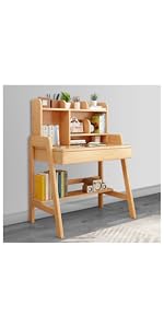 Kids Table with Drawer &amp; Bookshelf