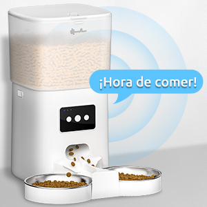 DownyPaws comedero automático para dos gatos