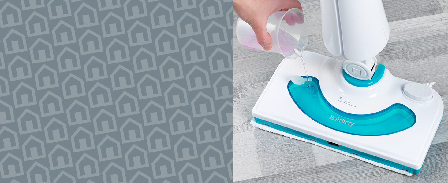 Beldray BEL01097 Multi Surface Steam Cleaner, Dual Tank, 350 ml For
