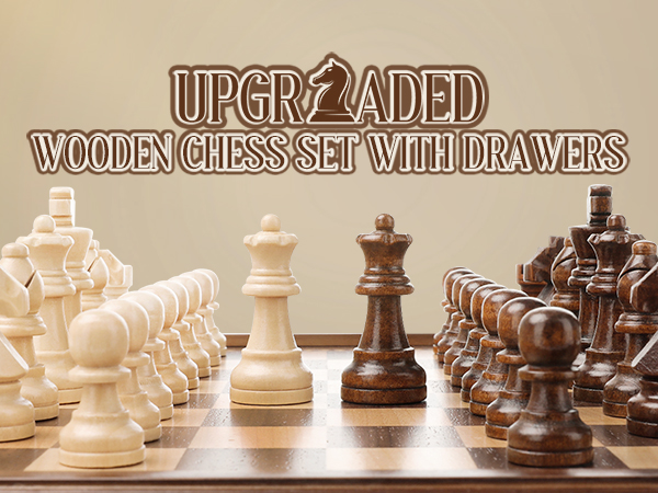 Chess & Checkers Board Set 2 in 1 Magnetic 
