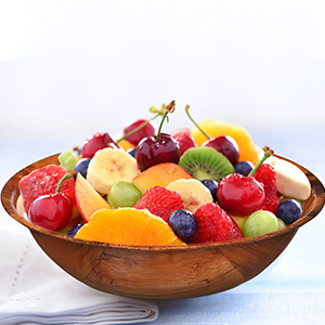   8 Inch Wooden Woven Salad Bowl