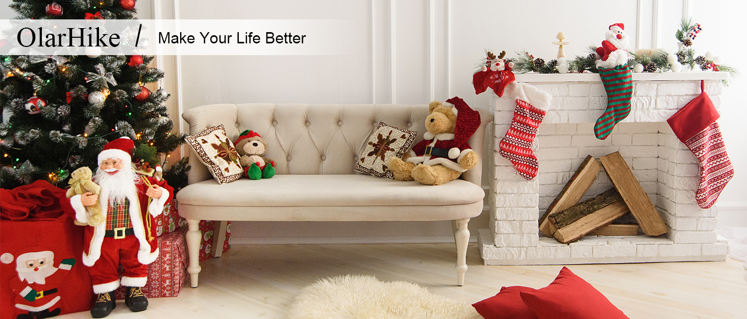 OlarHike Inflatable Air Mattress, Air Bed with Builtin Electric Pump