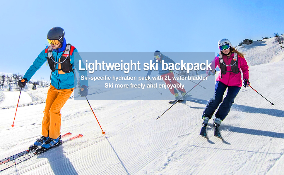 Hydration Pack Backpack with 70 oz 2L Water Bladder for Running