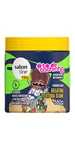 Salon Line, Gelatina Capilar Hidratante, Maracujá, #todecacho Kids, Vegana - Para Cabelos Ondulados, Cacheados e Crespos, Salon Line, 550g