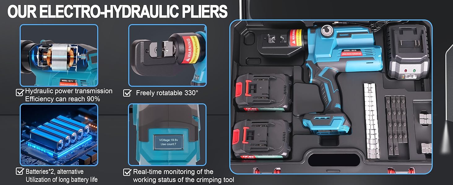 Electric Hydraulic Cable Lug Crimping Tool