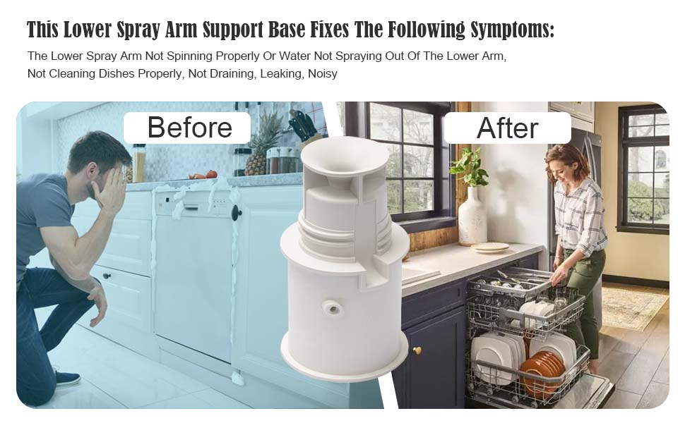 WD12X10244 Dishwasher Base Spray Arm replacement for Ge