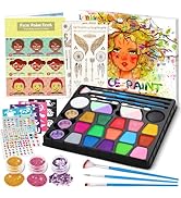 lenbest Truccabimbi kit - 17 Body Painting Colori(5 Colori Metallici) - Truccabimbi Kit Anallergi...