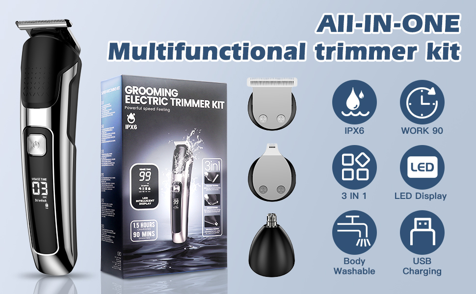 Bartpflege und Bodygroomer Set