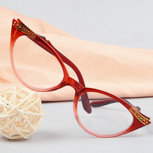 Lesebrille ohne Stärke Cateye Rahmen Damen