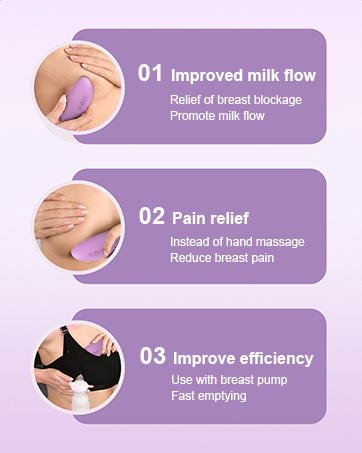 2 in 1 Warming Lactation Massager