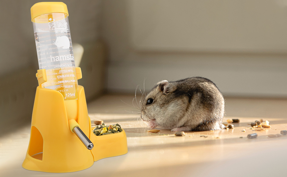 Hamster Water Bottle, [4.2oz/125ml] Diyife Guinea Pig