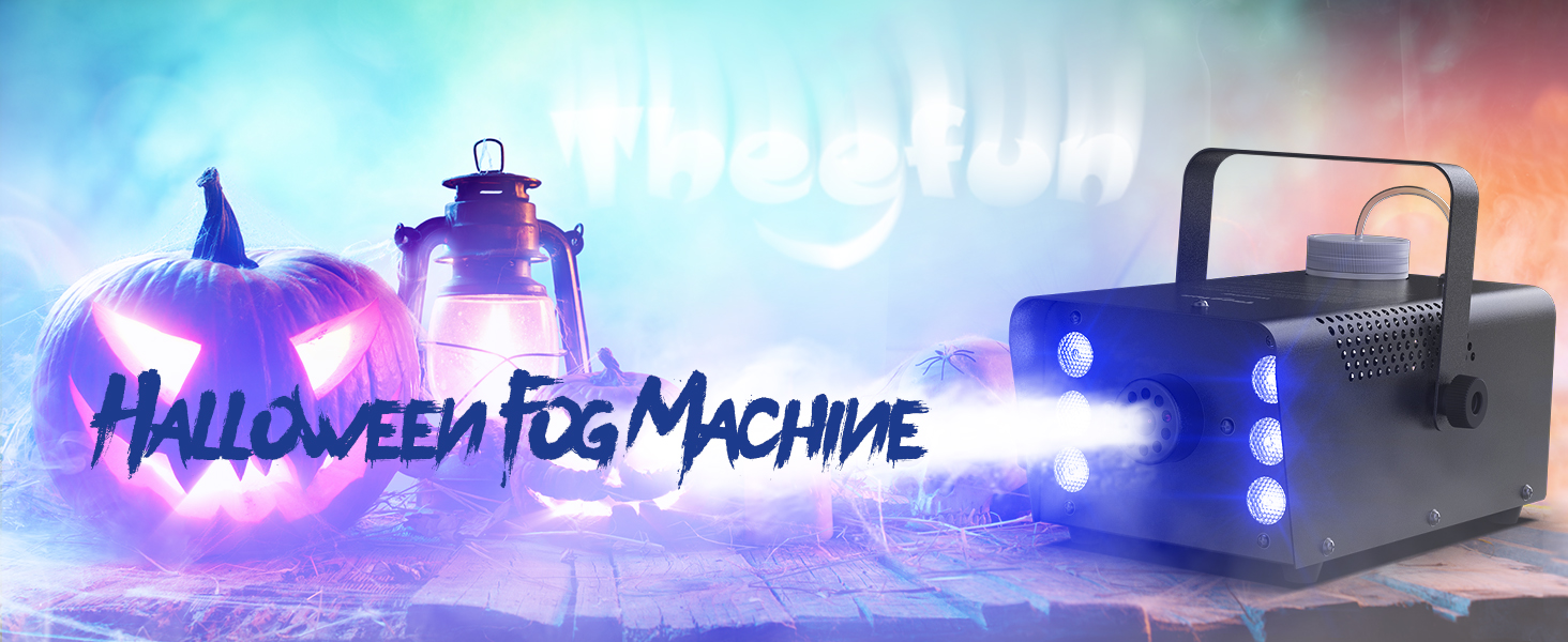 Fog Machine Theefun 500W and 2500CFM Smoke Machine with Strobe Effect