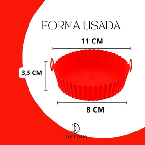 Receitas de airfryer; Airfryer; Air Fryer; Forminha de Airfryer;  Kit 6 Formas de Airfryer;