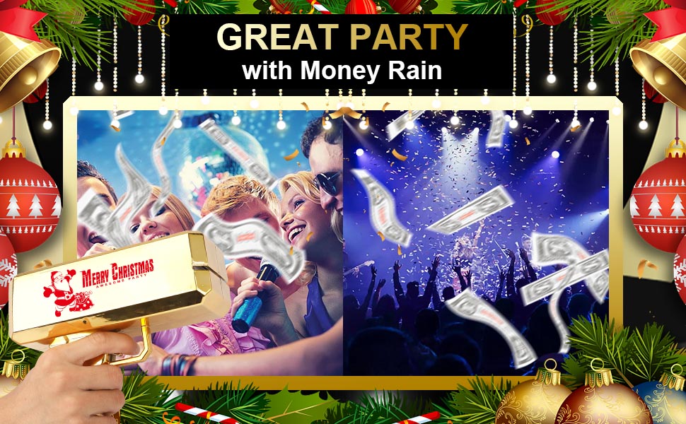 Draywitt Christmas Money Gun Shooter Cash Gun Shooter for Real Money,Money Gun