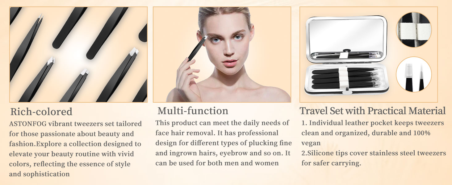 Black Eyebrow Tweezers