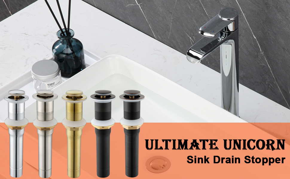 Pop up Sink Drain Stopper for Bathroom Vessel Vanity Sink Art Basin