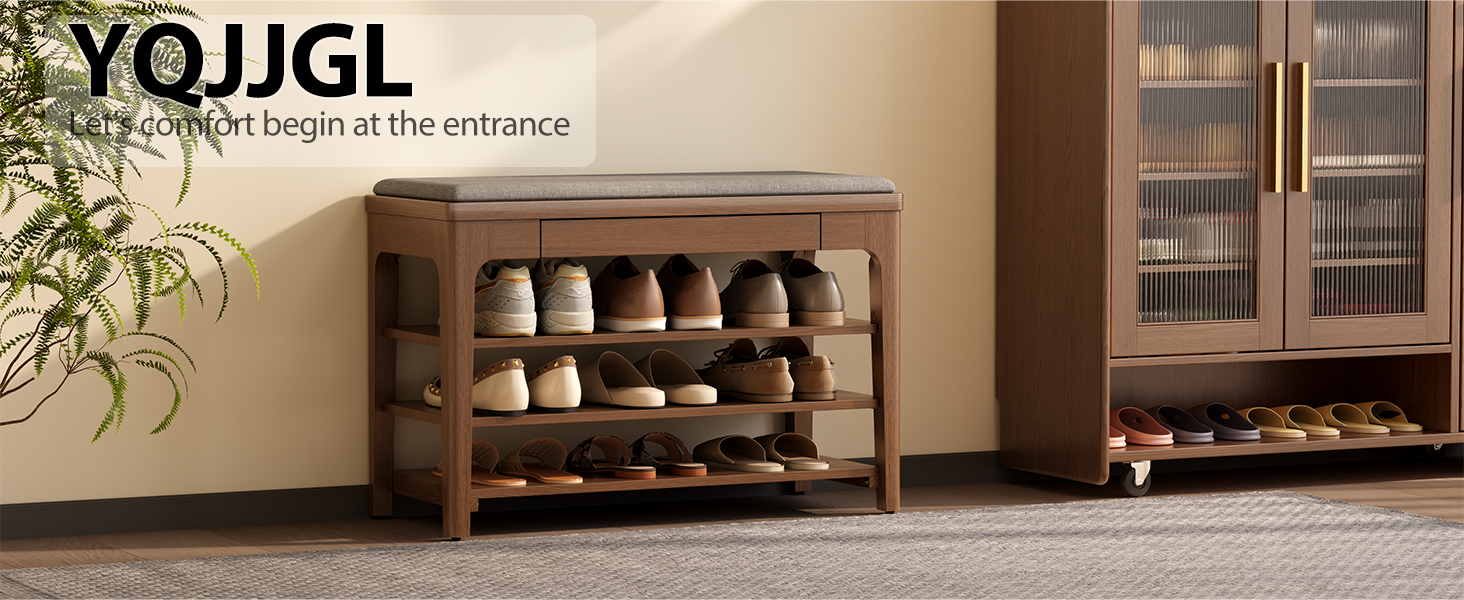 Small Shoe Bench with Storage