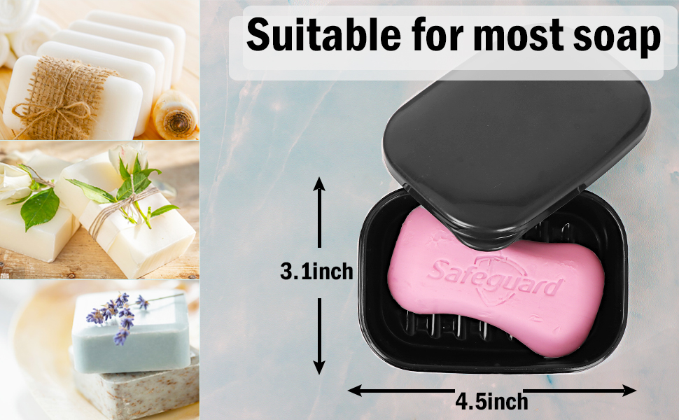 Fiezkaa Travel Soap Container, 1 Pack Bar Soap Holder