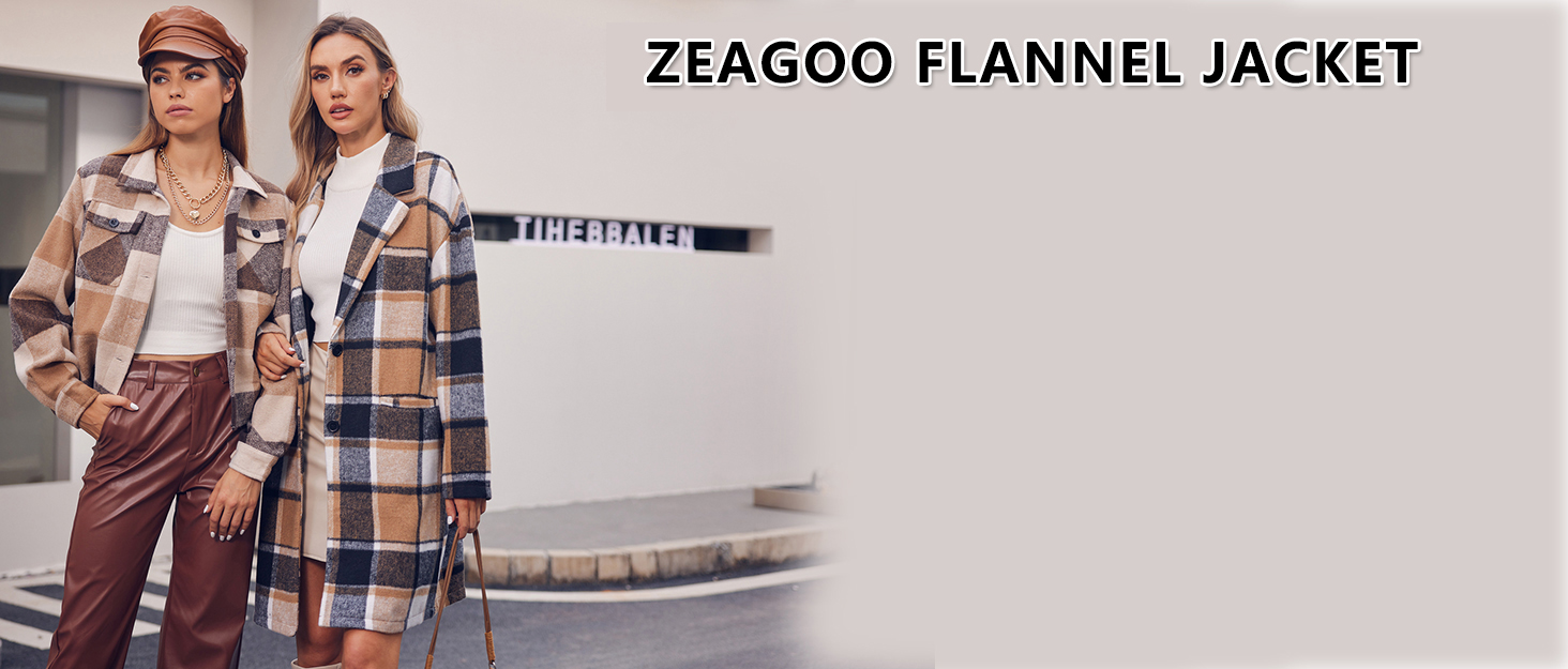 Womens Flannel Cropped Shacket