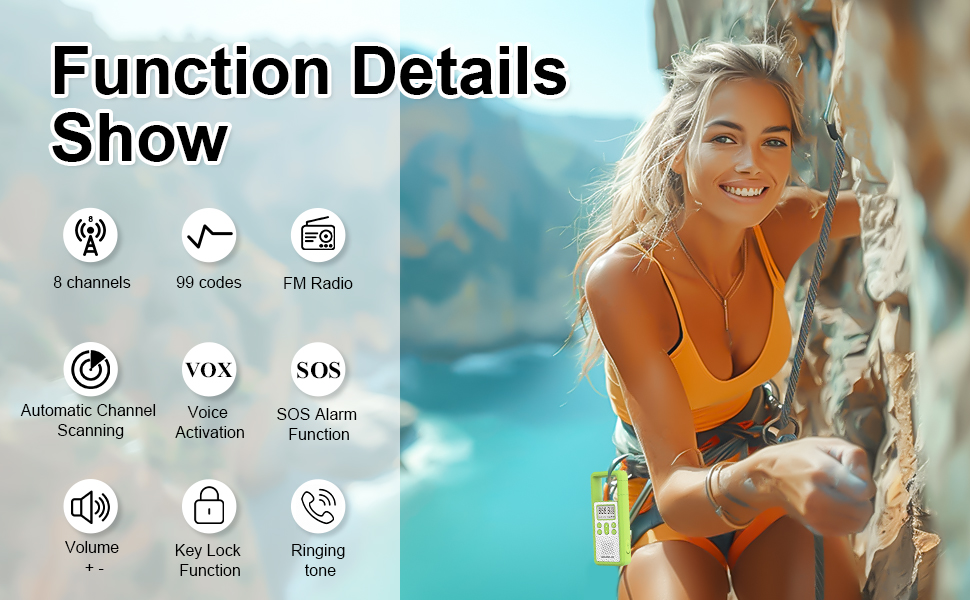 Rechargeable Walkie Talkie