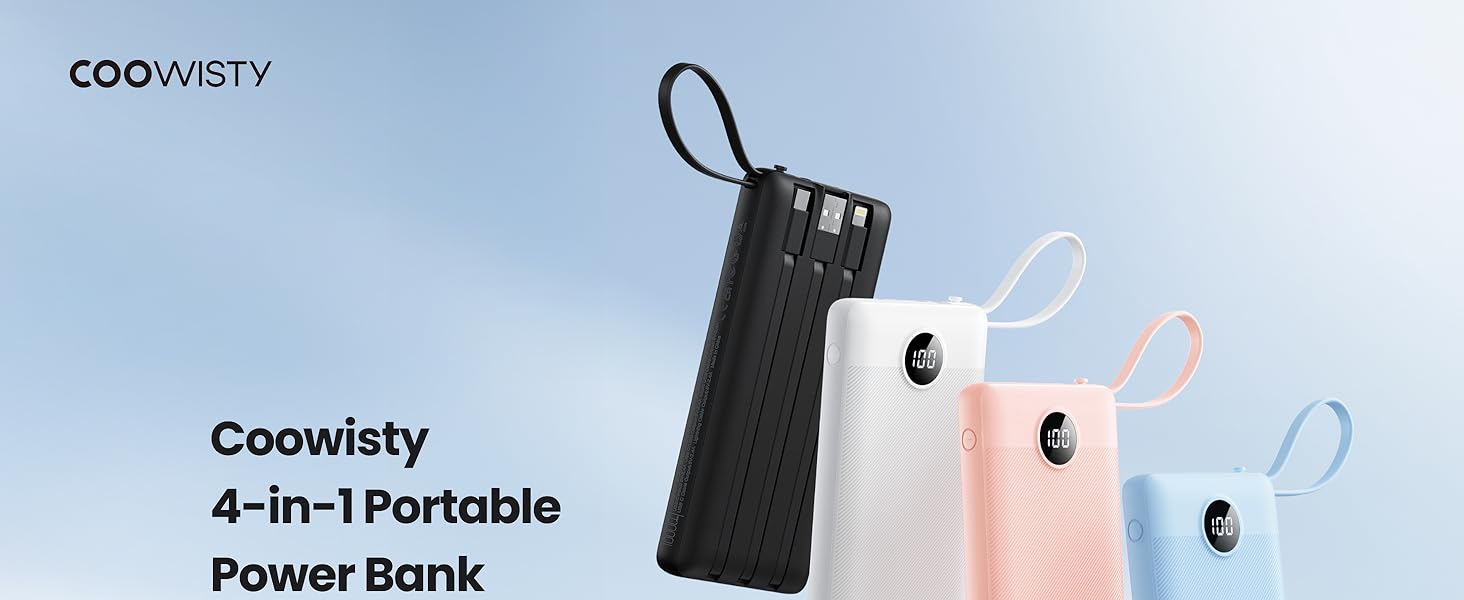 Coowisty CW1 4 in 1 Portable Power Bank