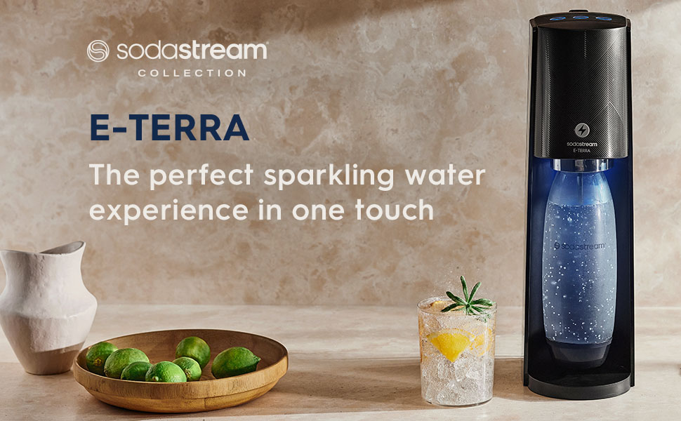 SodaStream ETerra Sparkling Water Maker, Sparkling Water Machine & 1L