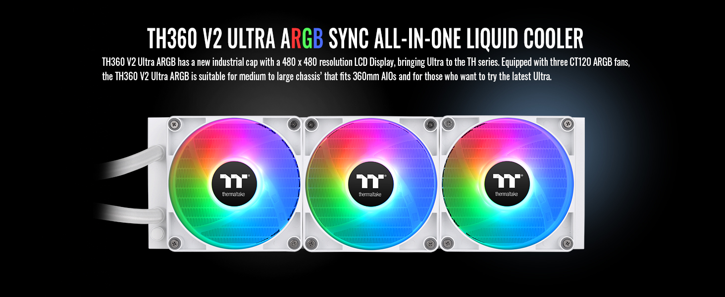 TH360 V2 Ultra ARGB Sync All-In-One Liquid Cooler - Snow Edition