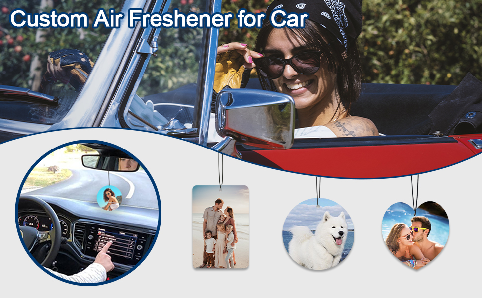 Custom Air Freshener for Car Double Sided Personalized