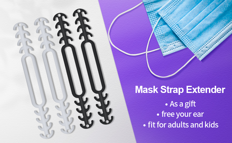 【10 PCS】Face Mask Extender Strap Mask Extender Hook Adjustable Face